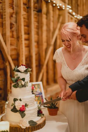  at The Iced Vegan Wedding Cake in Mundford