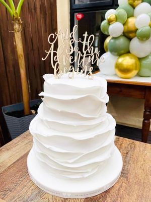  at The Iced Vegan Wedding Cake in Mundford