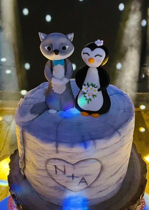  at The Iced Vegan Wedding Cake in Mundford