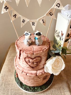  at The Iced Vegan Wedding Cake in Mundford