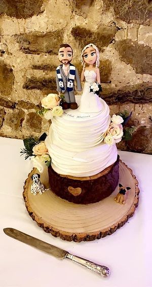  at The Iced Vegan Wedding Cake in Mundford