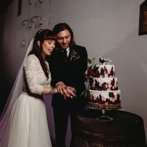  at The Iced Vegan Wedding Cake in Mundford