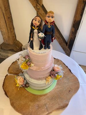  at The Iced Vegan Wedding Cake in Mundford