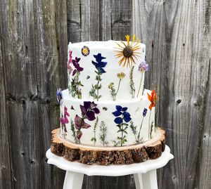  at The Iced Vegan Wedding Cake in Mundford