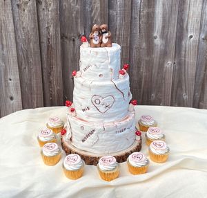  at The Iced Vegan Wedding Cake in Mundford