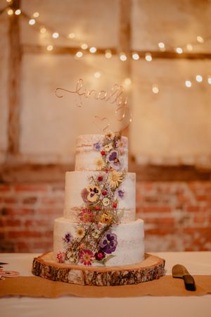  at The Iced Vegan Wedding Cake in Mundford