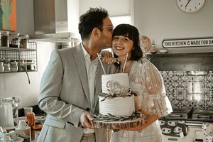  at The Iced Vegan Wedding Cake in Mundford