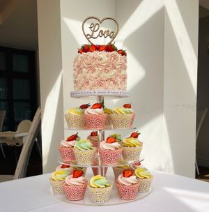  at The Iced Vegan Wedding Cake in Mundford