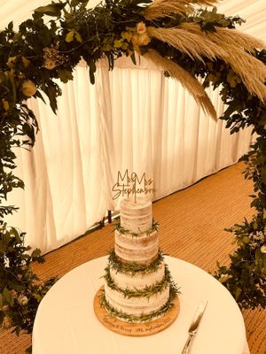  at The Iced Vegan Wedding Cake in Mundford