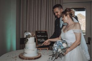  at The Iced Vegan Wedding Cake in Mundford