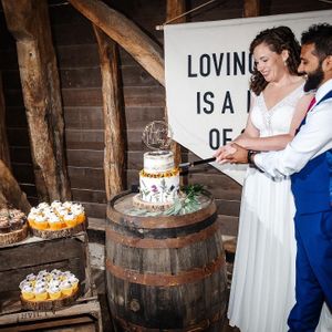  at The Iced Vegan Wedding Cake in Mundford