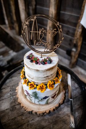  at The Iced Vegan Wedding Cake in Mundford