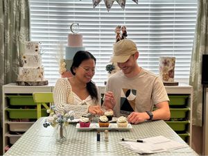  at The Iced Vegan Wedding Cake in Mundford