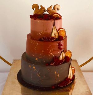  at The Iced Vegan Wedding Cake in Mundford