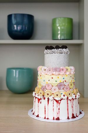  at The Iced Vegan Wedding Cake in Mundford