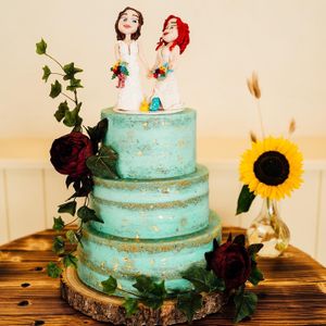  at The Iced Vegan Wedding Cake in Mundford