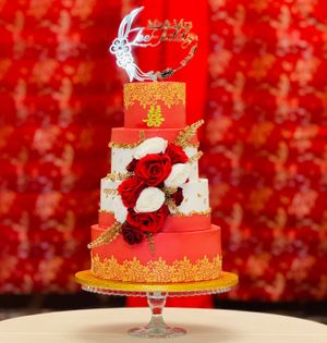  at The Iced Vegan Wedding Cake in Mundford