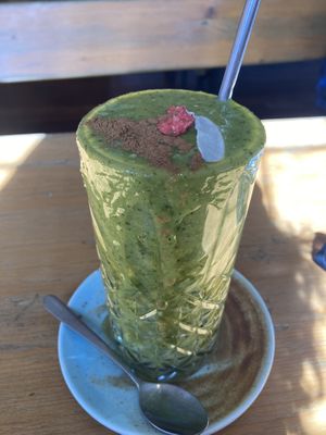 Green smoothie  at Beach House Cafe in Kaikoura
