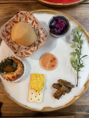 An appetizer. The table charge is 1,000 yen.  at Samatime in Seto