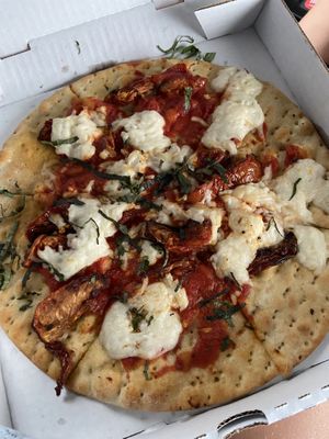 Veggie Margherita Flatbread (Go Vegan Option) 
 at CRAVE in Sioux City