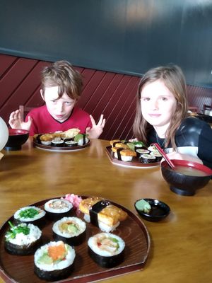 Yummy lunch. at Moon Sushi & Eatery in Auckland