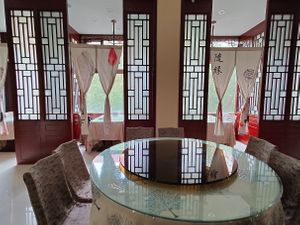 restaurant interior  at Yuanqi Vegetarian - 缘启妙膳 in Urumqi