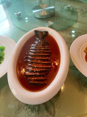 It is made of soybean protein. at Yuanqi Vegetarian - 缘启妙膳 in Urumqi