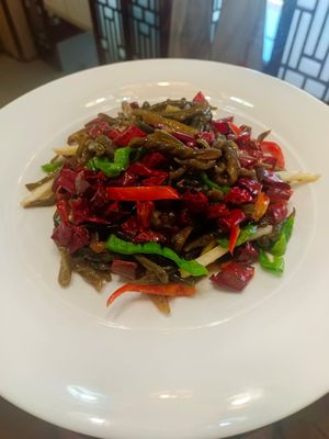 Hai-Rong，green vegetable in the sea. at Yuanqi Vegetarian - 缘启妙膳 in Urumqi