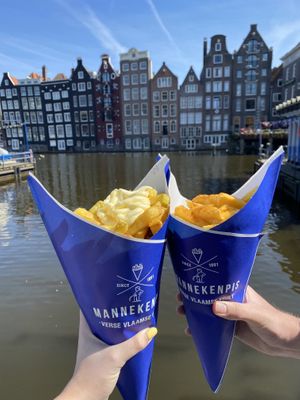   at Manneken Pis in Amsterdam