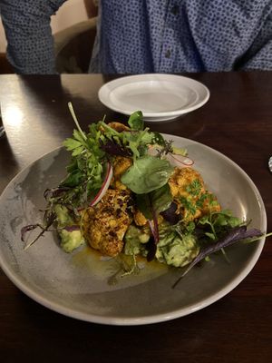 Cauliflower bites entree  at Wanera Wine Bar in Angaston