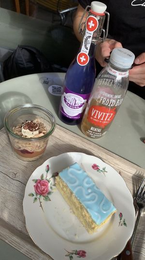 Cremeschnitte and Vermicelles  at Sprössling in Zurich