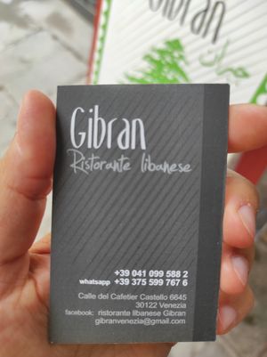 Contacts at Gibran in Venice