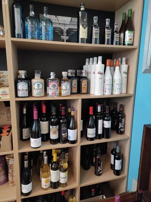 Some vegan wines at Larpeiría in Santiago De Compostela