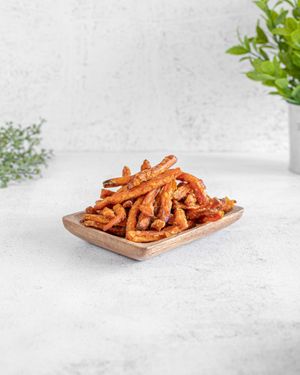 Carrot fries  at Oaza Joyful Kitchen in Zagreb