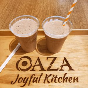 Super delicious fresh made smoothies! You have to try these! at Oaza Joyful Kitchen in Zagreb