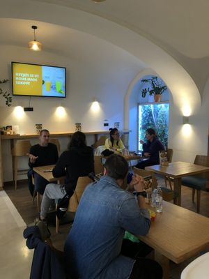 inside  at Oaza Joyful Kitchen in Zagreb