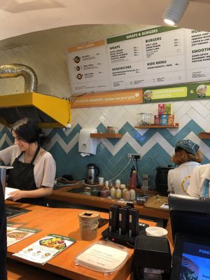 counter  at Oaza Joyful Kitchen in Zagreb