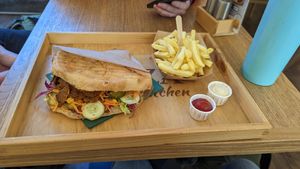 Kebab meal deal at Oaza Joyful Kitchen in Zagreb