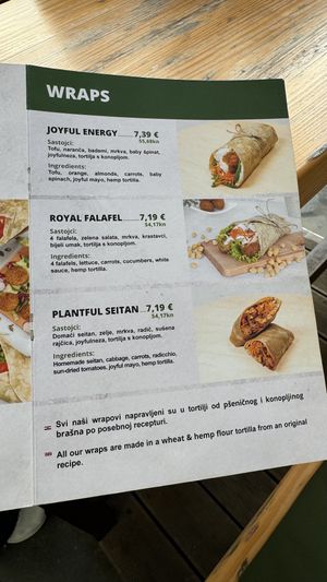 Wraps  at Oaza Joyful Kitchen in Zagreb