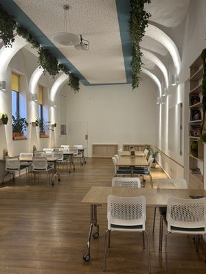 Plenty of space if it’s needed!  at Oaza Joyful Kitchen in Zagreb