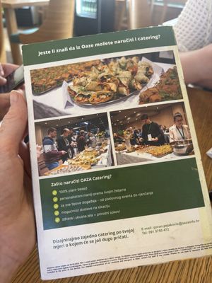 They’ll also do your catering!  at Oaza Joyful Kitchen in Zagreb