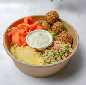 Falafel Bowl  at Oaza Joyful Kitchen in Zagreb