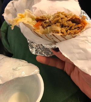 seitan doner wrap with ayran at Vegitat in Zurich