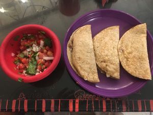 pico de gallo y tacos at La Revolucion in Veracruz