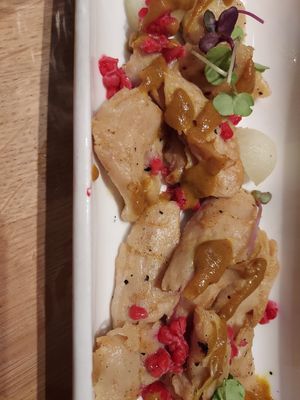 Vegan Satay Chicken at Sensi Gourmet Tapas in Barcelona