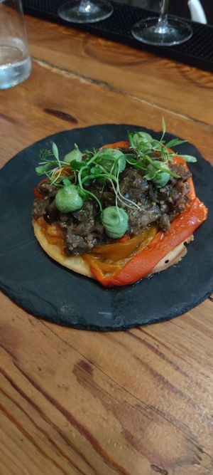 Pizzetta at Sensi Gourmet Tapas in Barcelona