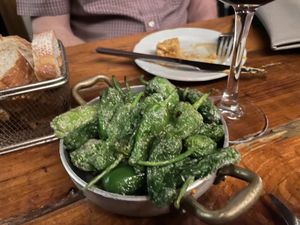 Padrón peppers  at Sensi Gourmet Tapas in Barcelona