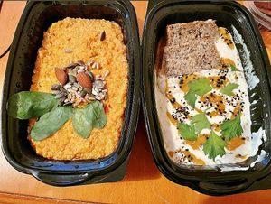 Indian Dahl and Quinoa Napolitana  at Eat Healthy in Belgrade