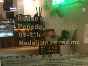 Open 9 to 9 Monday to Saturday  at Eat Healthy in Belgrade