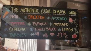 Veggie burger at Can Nuts in Ibiza